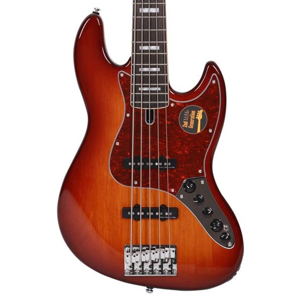 Sire Guitars Marcus Miller V7 Alder 5-String Bass 2nd Generation Tobacco Sunburst For Sale