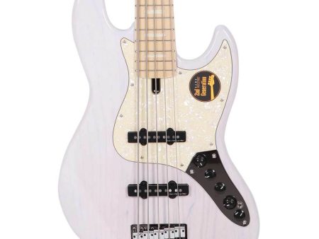 Sire Guitars Marcus Miller V7 Swamp Ash 5-String Bass 2nd Generation White Blonde For Sale