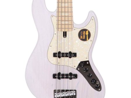 Sire Guitars Marcus Miller V7 Vintage Swamp Ash 5-String Bass 2nd Generation White Blonde Fashion