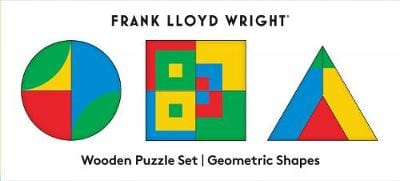 Frank Lloyd Wright: Frank Lloyd Wright Geometric Shapes Wooden Tray Puzzle [2019] Sale