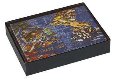 Galison: Wendy Gold Ocean Life Luxe Thank You Notes [2015] For Sale