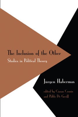 Jurgen Habermans: Inclusion of the Other [2002] paperback For Sale