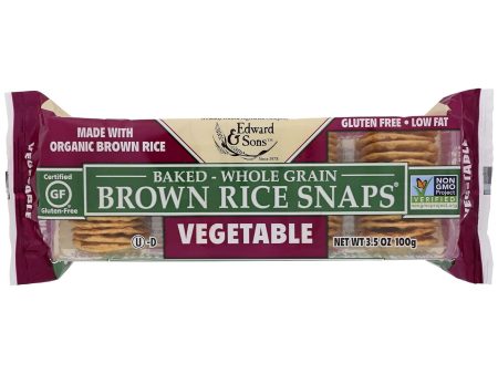 Edward & Sons Brown Rice Snaps Vegetable 100g Online Hot Sale