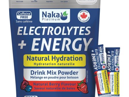 Naka Electrolytes + Energy Natural Sport Drink Mix - 24 sachets For Sale