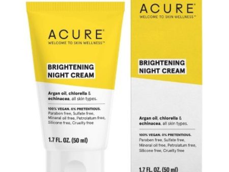 Acure Brightening Night Cream 50ml For Sale