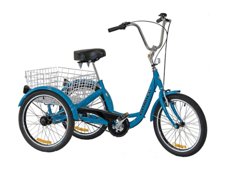 Gomier 2500 Series 24  - 6-Speed Adult Tricycle - Blue Sale