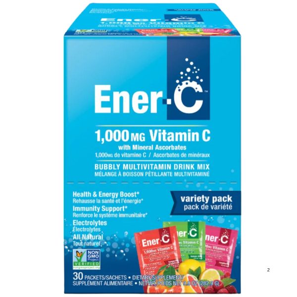 Ener-C Variety Pack Multivitamin Drink Mix - 1,000mg Vitamin C (Case of 30) on Sale