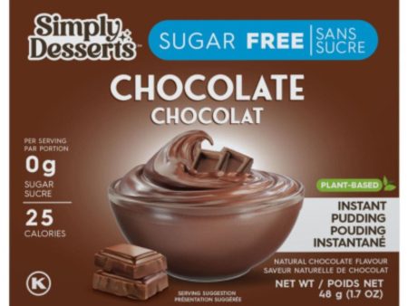 Simply Delish Sugar-Free Instant Chocolate Pudding Mix 48g Online now