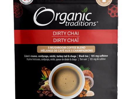 Organic Traditions Dirty Chai Mushroom Coffee 100g Hot on Sale