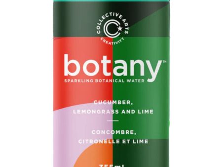 Collective Arts Cucumber, Lemongrass & Lime Sparkling Botanical Water 355ml For Discount