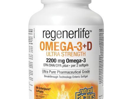 Natural Factors Regenerlife Ultra Strength Omega-3+D 90s For Cheap