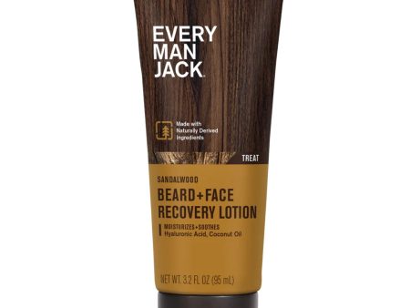 Every Man Jack Beard + Face Recovery Lotion Sandalwood 95ml Online Sale