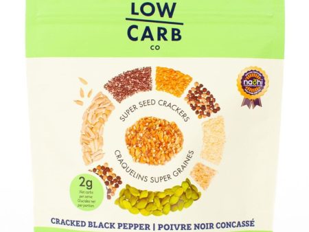 The Low Carb Co. Cracked Black Pepper Seed Crackers 101g Online Hot Sale