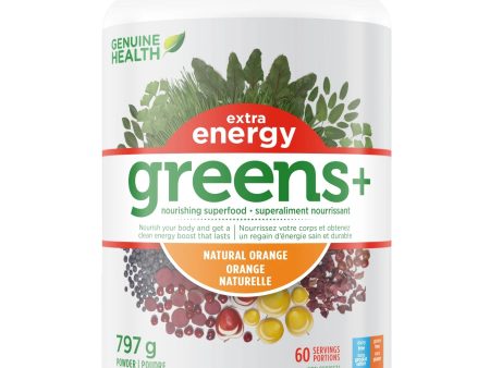 Genuine Health Greens+ Extra Energy - Natural Orange 797g on Sale