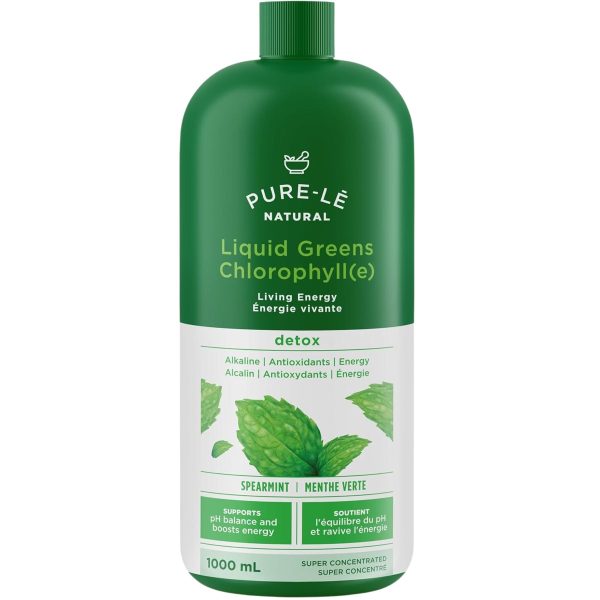 Pure-Le Naturals Liquid Greens Chlorophyll Mint 1000ml Online Sale