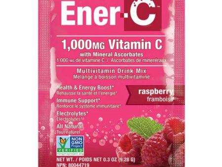 Ener-C Raspberry Multivitamin Drink Mix - 1,000mg Vitamin C (Single Sachet) For Cheap