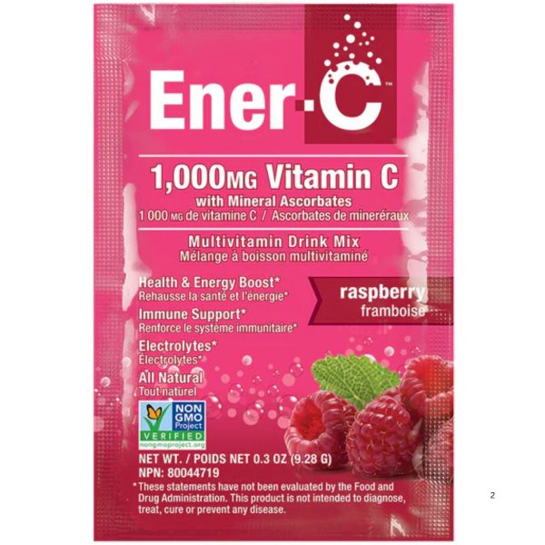 Ener-C Raspberry Multivitamin Drink Mix - 1,000mg Vitamin C (Single Sachet) For Cheap