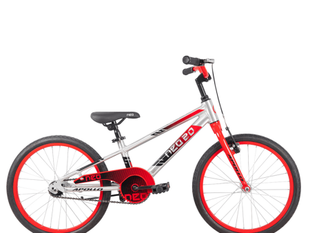 Apollo Neo+ 20  Kids Bikes - Brushed Alloy   Red   Black Fade Sale