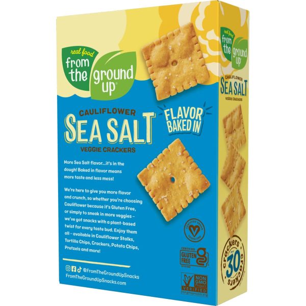 From the Ground Up Sea Salt Cauliflower Veggie Crackers 113g Online Sale