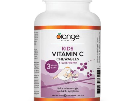 Orange Naturals Kids Vitamin C Chewables + Elderberry 90s Cheap