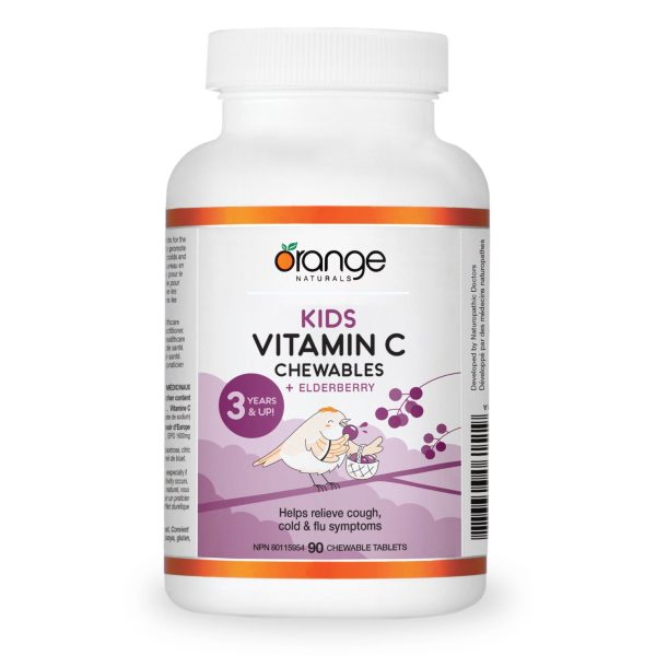 Orange Naturals Kids Vitamin C Chewables + Elderberry 90s Cheap