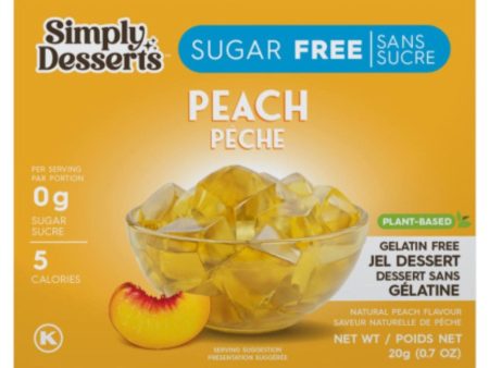 Simply Delish Sugar-Free Peach Jel Dessert 20g Sale