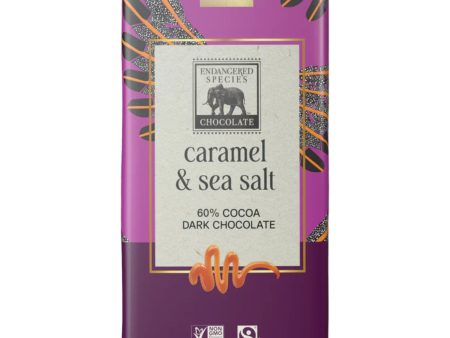 Endangered Species 60% Dark Chocolate with Caramel & Sea Salt 85g Cheap