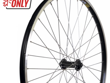 27.5  MTB Alloy Front Wheel - Black Rim - Silver Spokes Online Sale