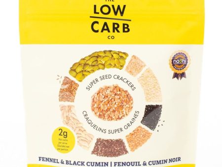 The Low Carb Co. Fennel & Black Cumin Seed Crackers 101g For Cheap