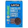 Savor Chocolate Vanilla Sandwich Cookies 300g Online now