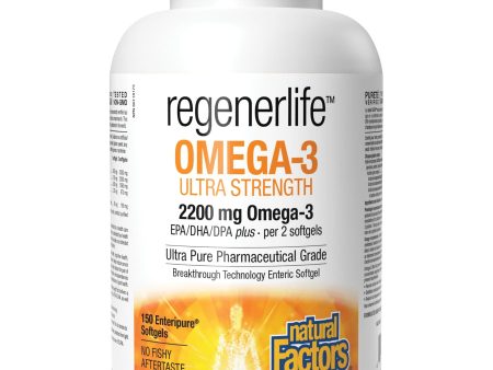 Natural Factors Regenerlife Ultra Strength Omega-3 150s For Sale