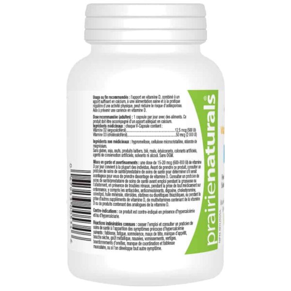 Prairie Naturals Vegan Vitamin D3 2500IU 90s Online Sale