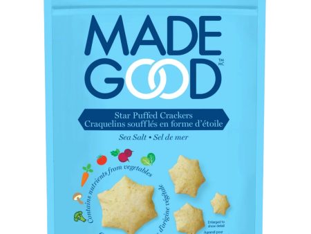 MadeGood Sea Salt Star Puffed Crackers 121g For Sale