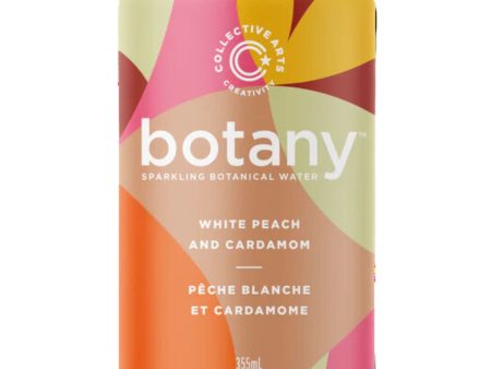 Collective Arts White Peach & Cardamom Sparkling Botanical Water 355ml For Sale