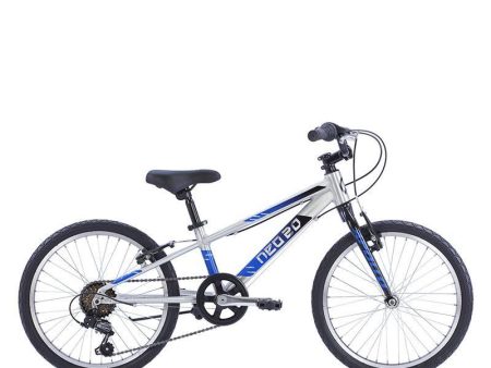 Apollo Neo+ 20  6s Kids Bikes - Brushed Alloy   Black   Blue Fade on Sale