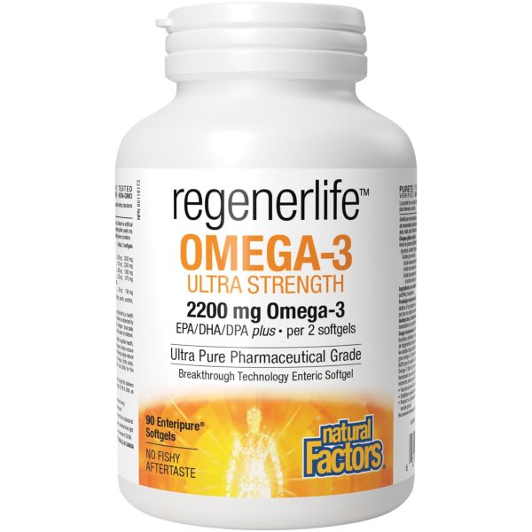 Natural Factors Regenerlife Ultra Strength Omega-3 90s Sale