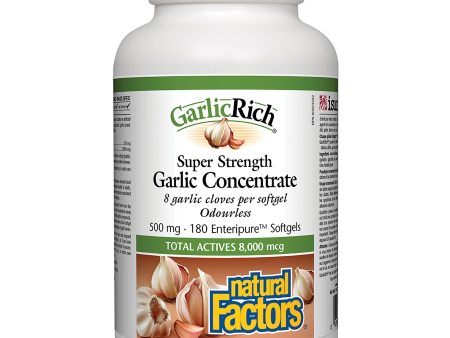 Natural Factors GarlicRich Super Strength Garlic Concentrate 500 mg 180s Fashion