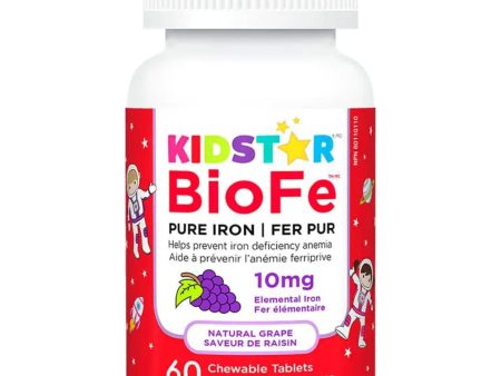 Kidstar BioFe Iron 10mg Grape Chews 60s Online Hot Sale