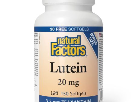 Natural Factors Lutein 20mg 150s (Bonus Size) Online Hot Sale