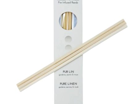 La Luna Pure Linen Pre-Infused Scented Reeds 2pk on Sale