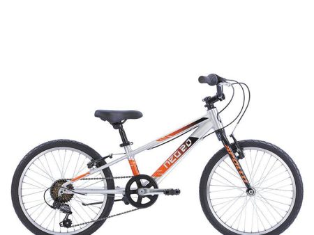 Apollo Neo+ 20  6s Kids Bikes - Brushed Alloy   Black   Orange Fade Online Sale