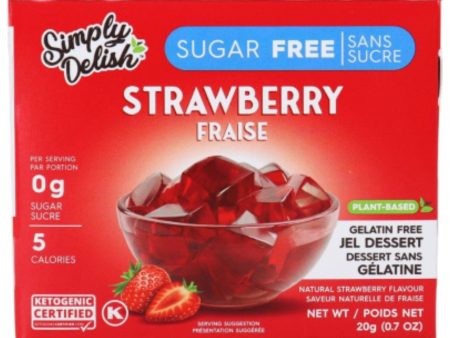 Simply Delish Sugar-Free Strawberry Jel Dessert 20g Hot on Sale