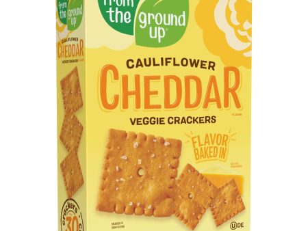 From the Ground Up Cheddar Cauliflower Veggie Crackers 114g Hot on Sale