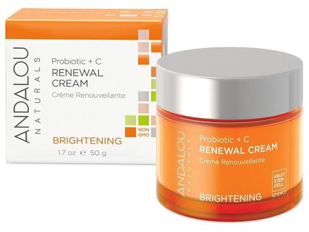 Andalou Brightening Probiotic + C Renewal Cream 50g Supply