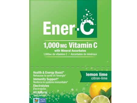 Ener-C Lemon Lime Multivitamin Drink Mix - 1,000mg Vitamin C (Case of 30) For Sale