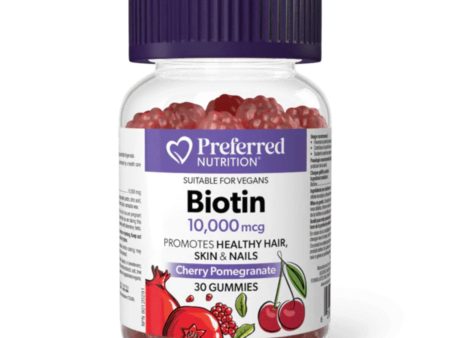 Preferred Nutrition Biotin 10,000mcg Gummies 30s Discount