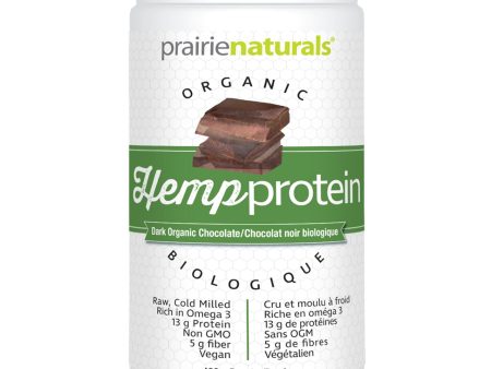 Prairie Naturals Organic Hemp Protein - Dark Chocolate 400g Online now