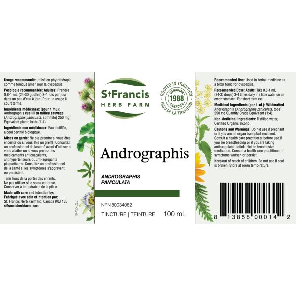 St. Francis Andrographis 100ml Hot on Sale