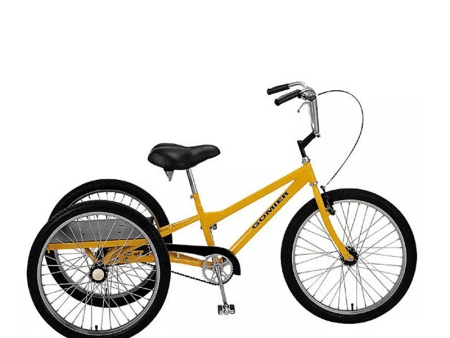 Gomier 24  Industrial Adult Trike - 3-Speed Nexus - Yellow For Discount