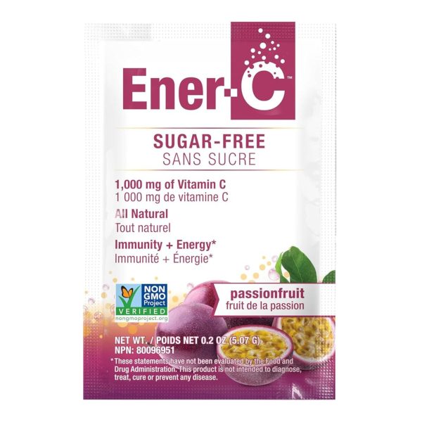 Ener-C Sugar Free Passion Fruit Multivitamin Drink Mix - 1,000mg Vitamin C (Case of 30) For Discount